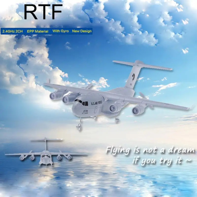 

C-17 Transport 373mm Wingspan EPP DIY RC Airplane 2.4G 3-Axis Gyro Aircraft RTF Z1031