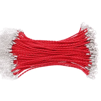 

10pcs Various Colours Leather Bracelets Rope Jewelry Plaited Leather Friendship Bracelet & Anklet 18cm