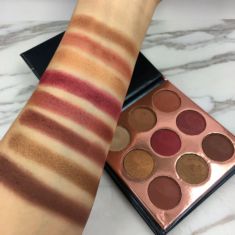 Палетка теней для век Beauty Glazed с матовым пигментом 9 цветов 2017|pigmented eyeshadow palette|eyeshadow