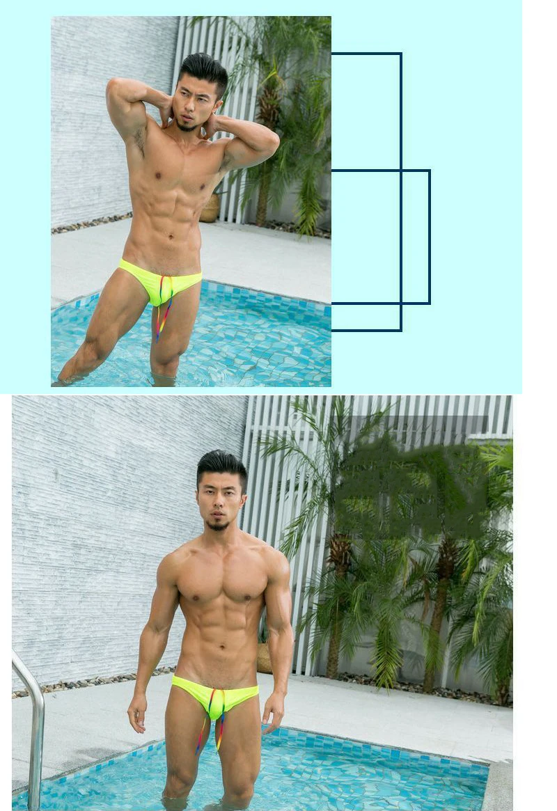 New Sexy Briefs Men Swimwear Swimsuit men Swimming Trunks Mens low waist bikinis Beachwear High Quality Shorts bathing suit