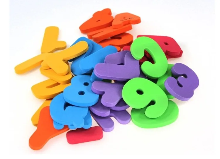 36PCS Alphanumeric Letter Bath Puzzle Soft EVA Kids Baby Toys New Early Educational Kids Tool Bath Toy Funny Toy