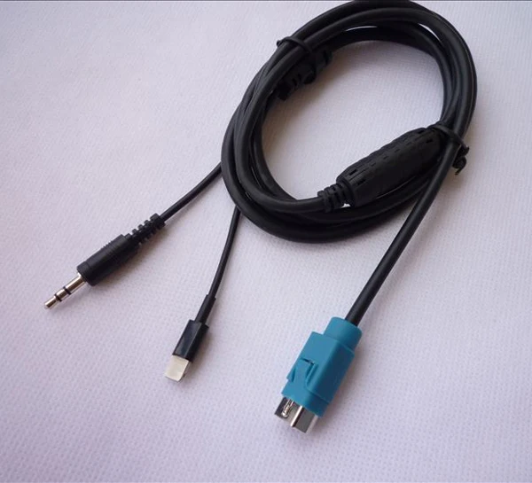 

KCE-236B Radio Aux Input Charging Cable KCE236B Audio Adapter for Alpine CD for iPhone 5C 5S 6 6 Plus