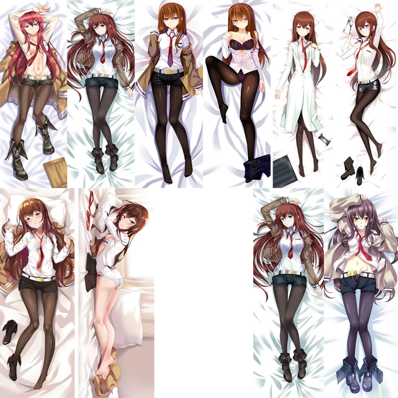 2018 July update Anime Steins Гейт персонажи сексуальная девушка Makise Kurisu Dakimakura пледы