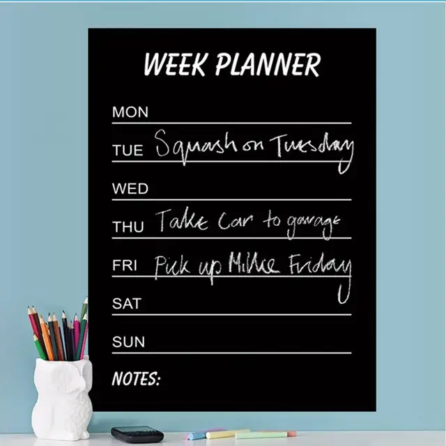 online shop weekly schedule planner blackboard stickers removable weekly schedule planner online