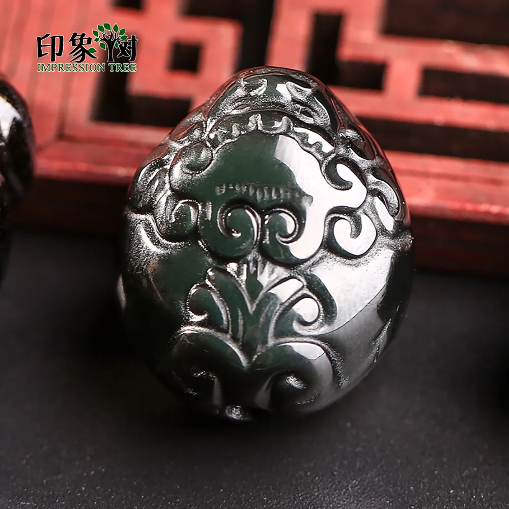 

Natural Black Obsidian Necklaces Pendants For Women and Men Rainbow Eye Stone Pendants Symbol Of Good Lucky Energy Gift 18056