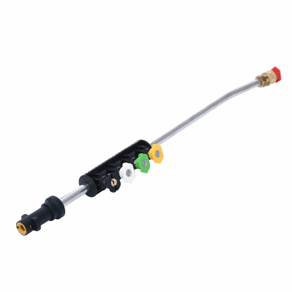 

Powerful Pressure Washer Metal Jet Lance Spray Wand + 5pcs Nozzles Tips for K1 K2 K3 K4 K5 K6 K7 Cleaning 2600PSI Mayitr