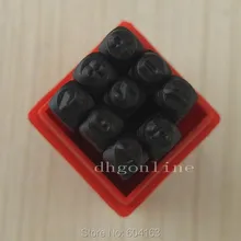 Один комплект число умереть удар письмо Сталь Штамп 5 мм в случае для ювелиров комплект