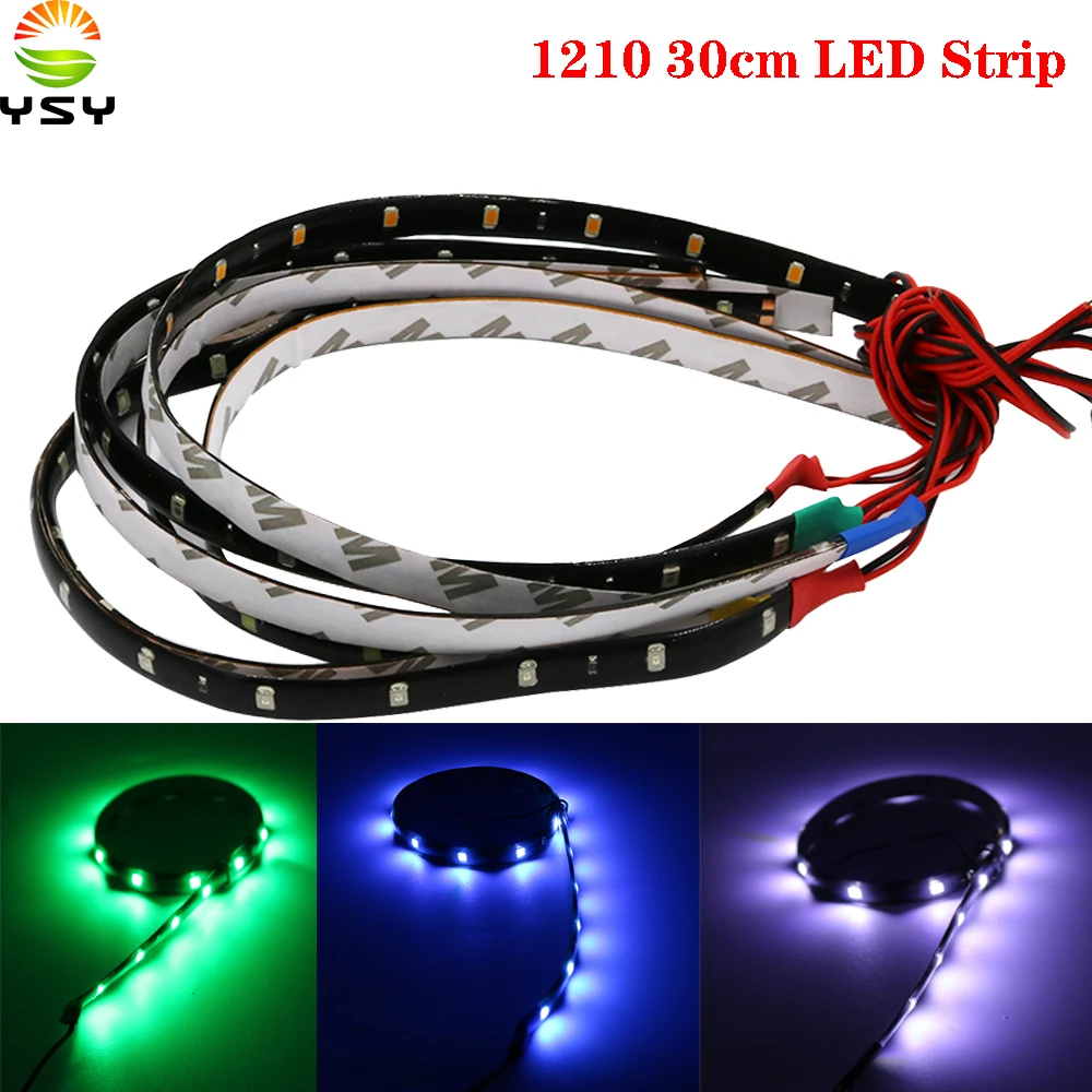 YSY 1 шт. Светодиодная лента 1210SMD DC12V гибкая светодиодная 30 м автомобильная лампа