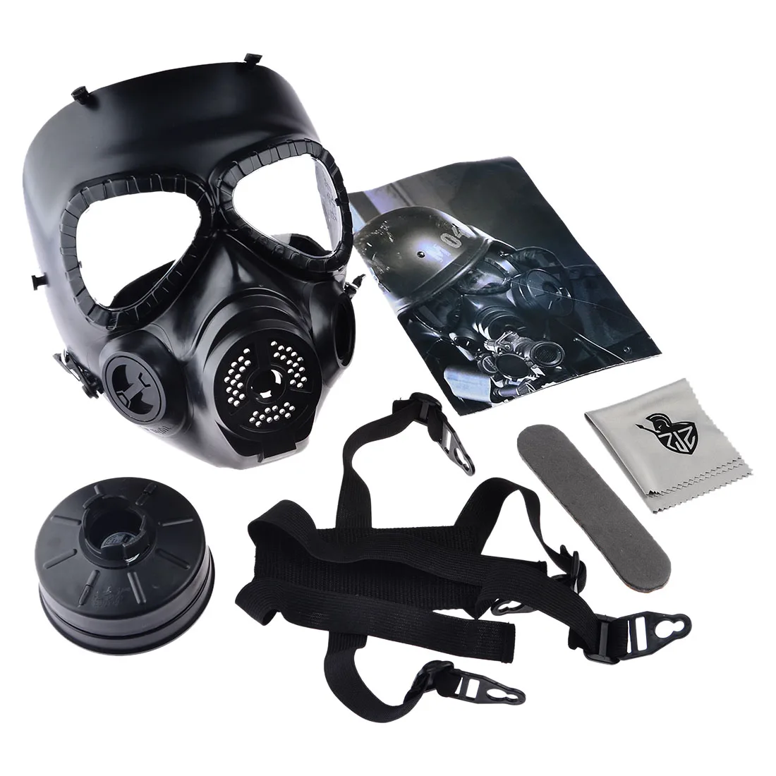 

Airsoft Paintball Dummy Gas Mask with Fan for Outdoor Wargame Cosplay Protection Halloween Evil Antivirus Skull Hunting Items