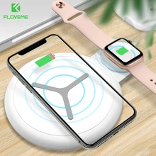 FLOVEME NT7 QI Беспроводное зарядное устройство Быстрая зарядка QC3.0 зарядное устройство для iphone 8 Plus X XR XS Max для Apple Watch 4 для Airpods Cargador