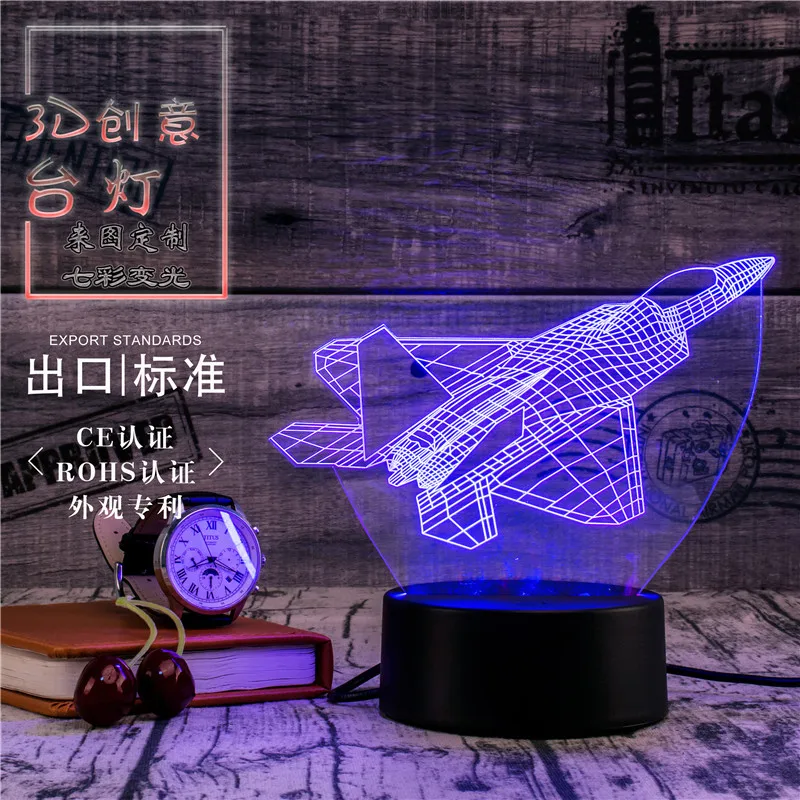3D Led Novety освещение креативный подарок ночник настольная лампа космический