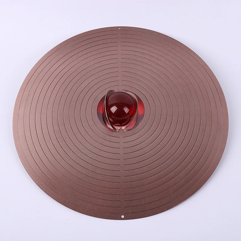 12 дюймов ветер Спиннер бронзового цвета со стеклянным шариком(5 см) изготовлен из 1 мм нержавеющая сталь лист с высоким качеством