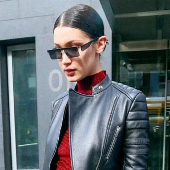 

2018 Unisex Square Half Frame Sunglasses Men Luxury Brand Designer Clear Eyeglasses For Female Fashion Metal Frame Sun Glasses