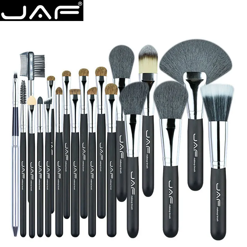 Jaf 20 Pcs Set Brushes For Makeup Natural Hair Makeup Brush Set