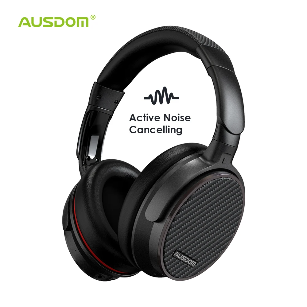 

Ausdom ANC7S Active Noise Cancelling Bluetooth Headphone HiFi Stereo Deep Bass Wireless Headset for TV Computer Phone
