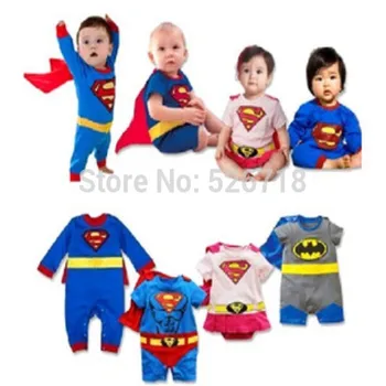 

Hot! 2019 New Fashion Cartoon Cotton Kids Boys Clothes Jumpsuit Batman Baby Boy Rompers Superman Baby Gilr Romper Baby Costume