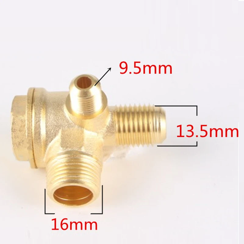 Сплав/Чистая медь Резьбовая труба обратный клапан Соединитель Инструмент для воздушного компрессора безмасляный воздушный компрессор/обратный клапан