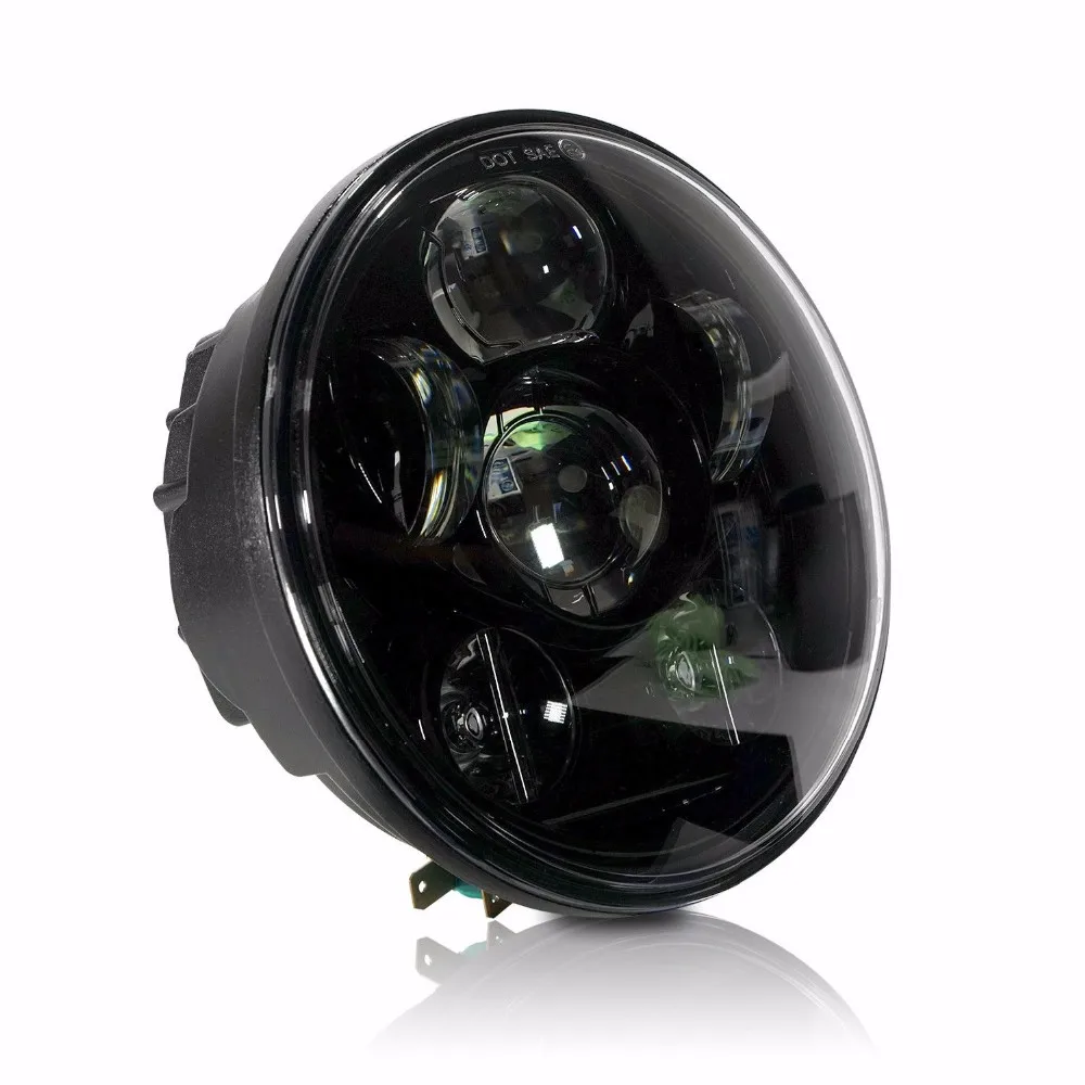 Светодиодный 5,75 5 3/4 лампа проектора мотоцикла Фара Healamp 12V DC DOT E9 для двигателя мотоцикла