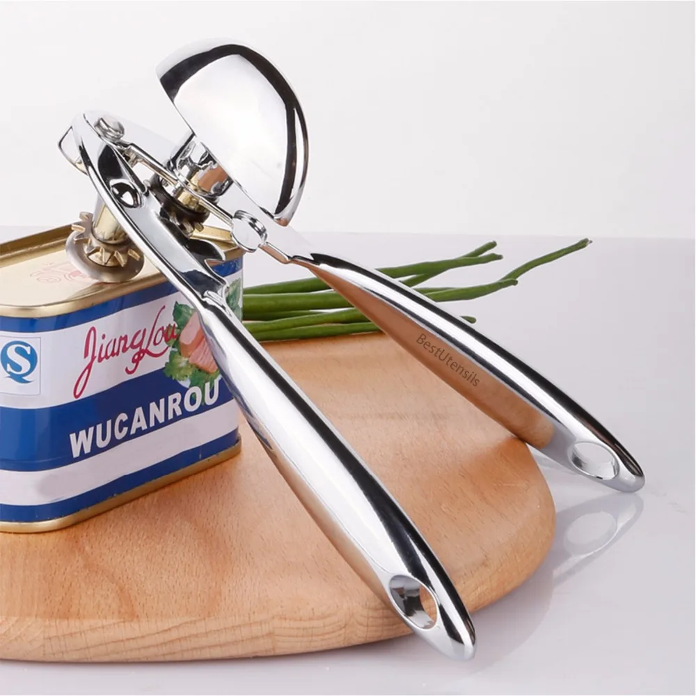 

New Zinc Alloy Can Opener For canned Food With Ergonomically Shaped Thumb-Screw Heavy Duty Jar Bottle Opener Kitchen Accessories