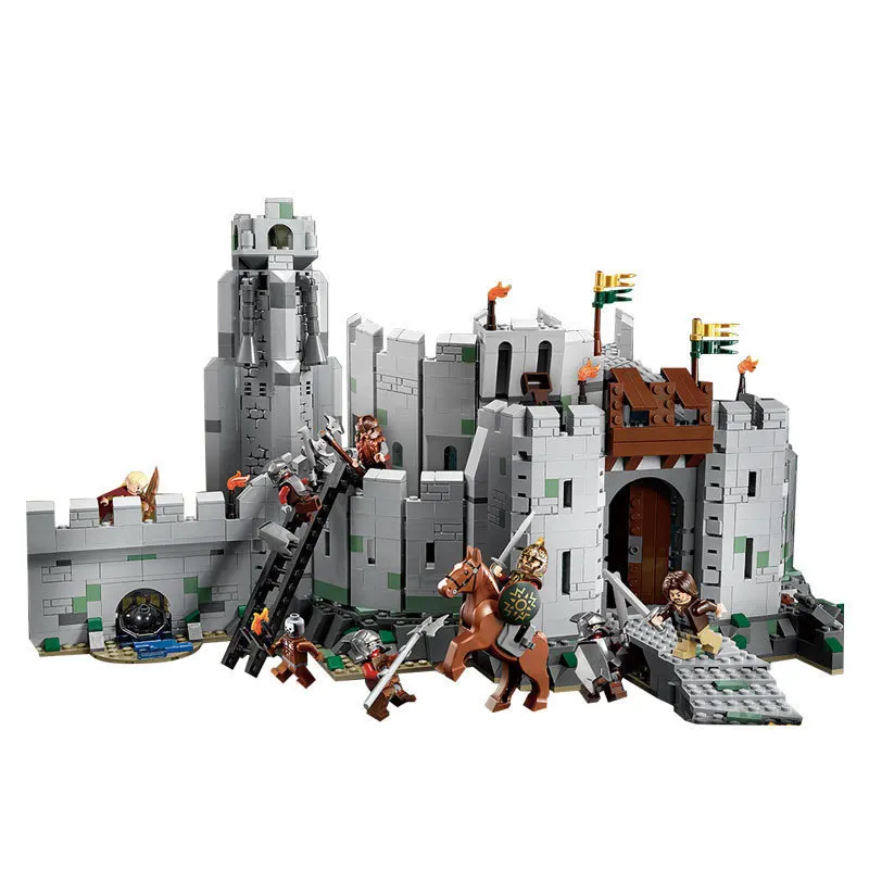 

Compatible Legoe Lord of the Rings 9474 Lepin 16013 1368pcs Battle Of Helm's Deep building blocks bricks toys for children