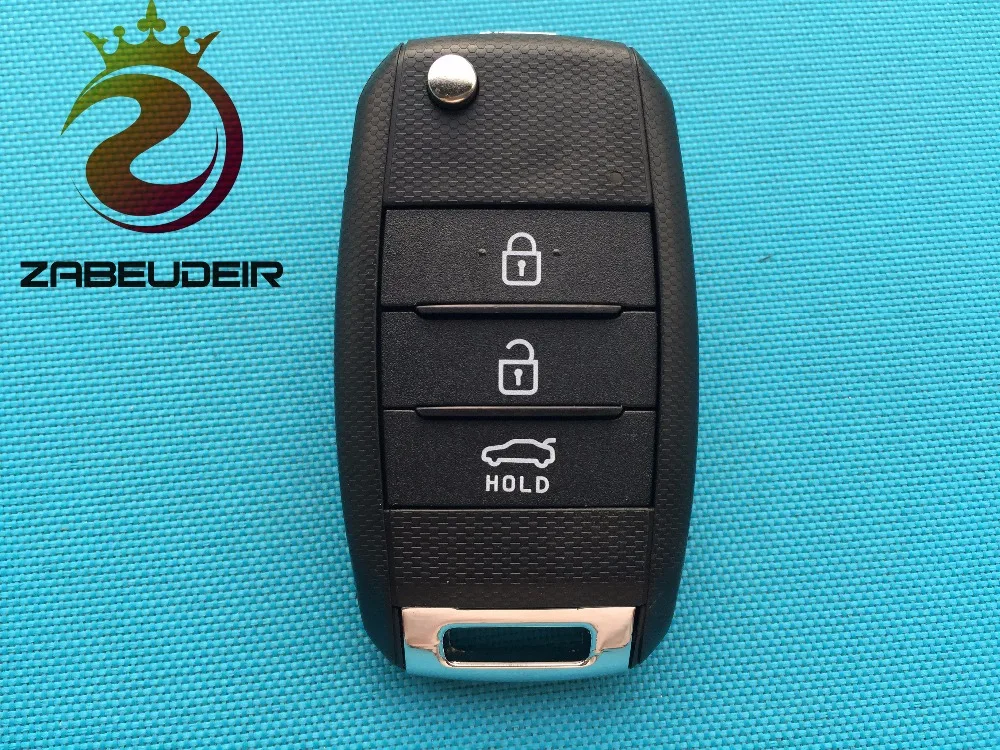 

1pc of New Replacement folding Blank Fits For Kia Sportage Sorento 3 Button Remote Key FOB case shell with blade uncut no logo