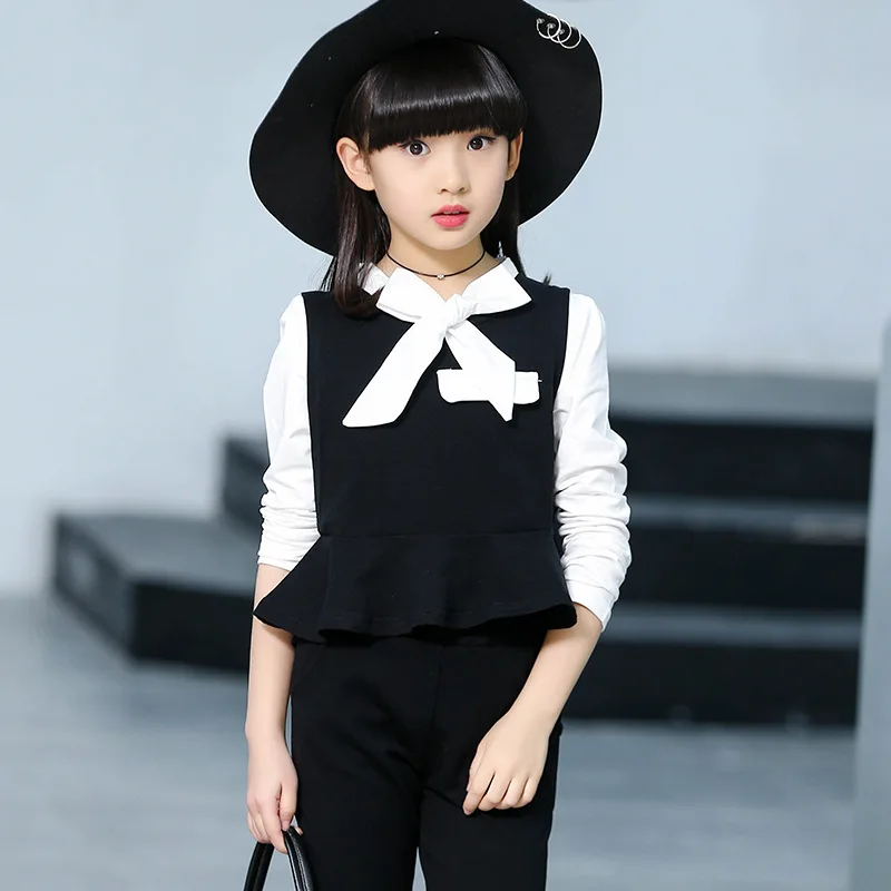 

Children Clothes Set For Girls 5 6 7 8 9 10 11 12 13 Years Spring Toddler Girl Clothing Set 3pcs Fashion School Suits