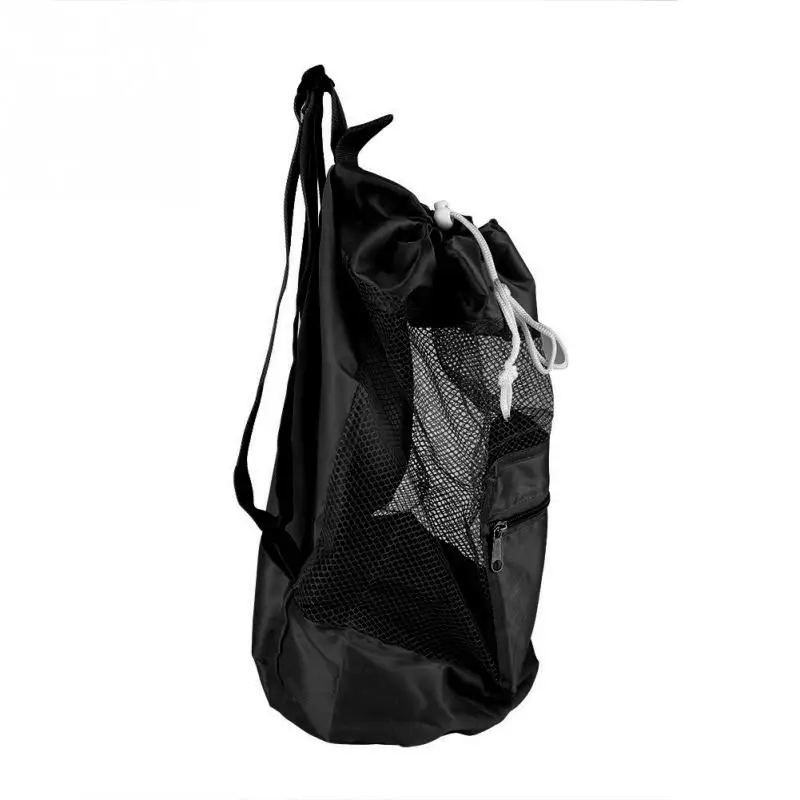 

Foldable Portable Beach Bag Kids Children Mesh Drawstring Backpack Storage Bag Beach Toy Baskets Storage Bag 2018