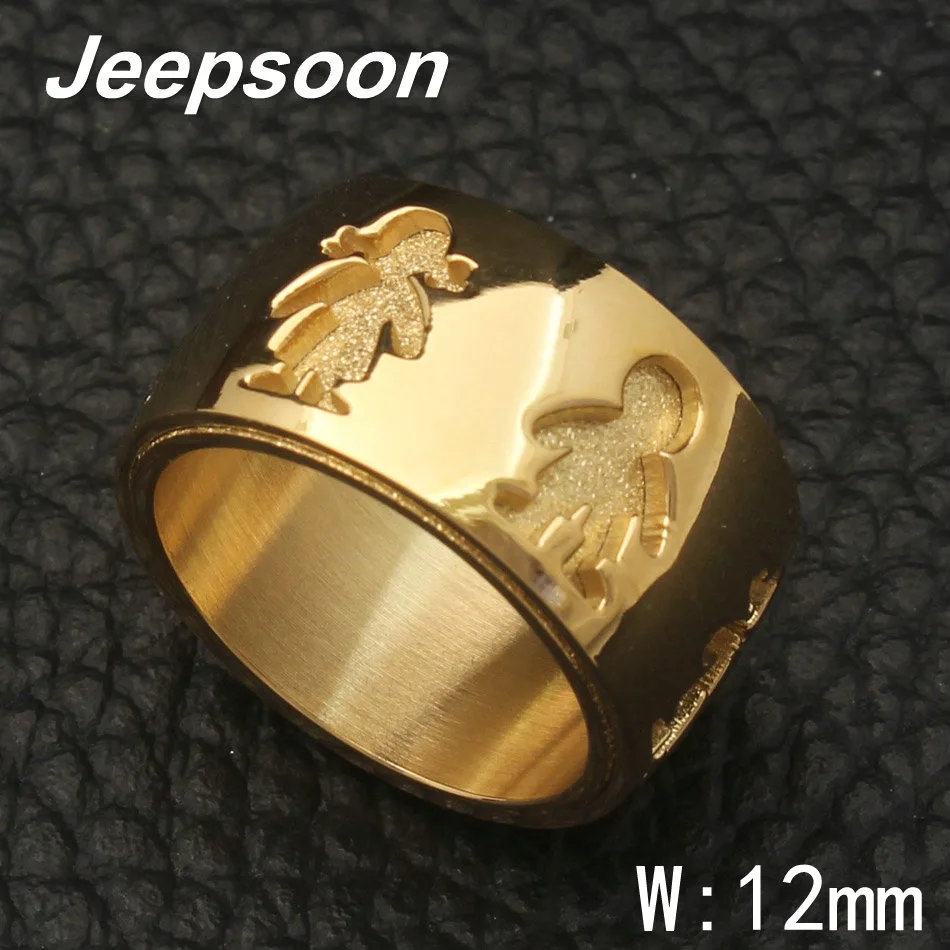 Горячая новейшие ювелирные изделия из нержавеющей стали золотого цвета и серебра высшего качества кольца для женщин подарок RBJFDGBB
