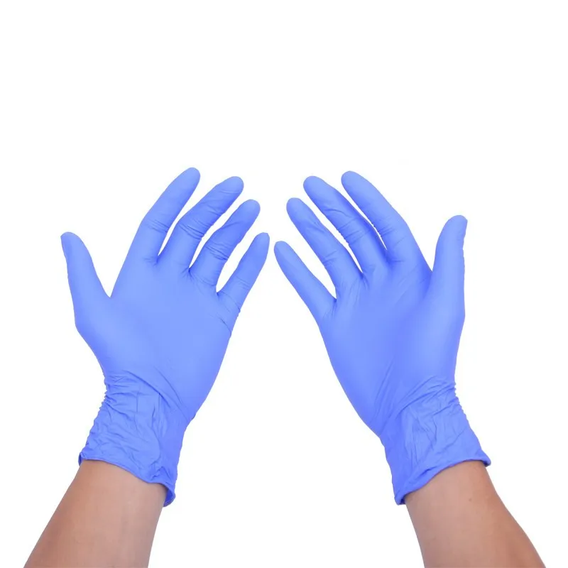 Одноразовые латексные перчатки, безпорошковые нитриловые резиновые перчатки для пищевой промышленности медицинская стоматология маслостойкая кислотостойкость