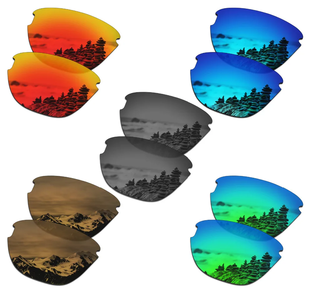 

SmartVLT 5 Pairs Polarized Sunglasses Replacement Lenses for Oakley Frogskins Lite - 5 Colors