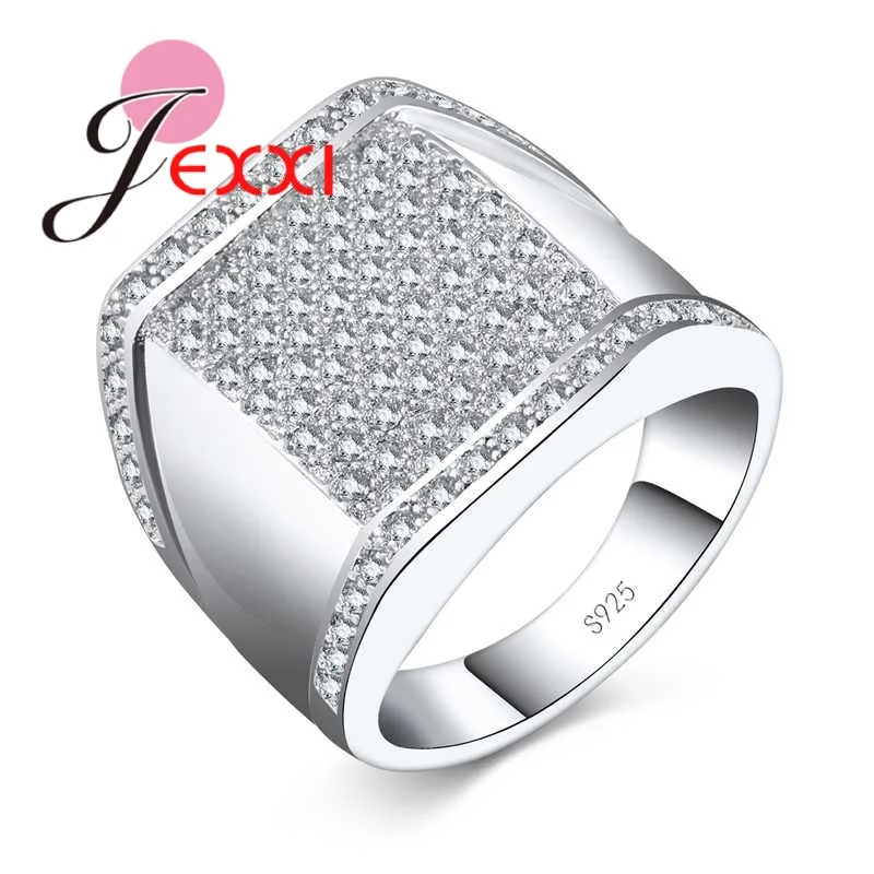 Женское кольцо из серебра 925 пробы с белым кристаллом|finger ring|925 sterling silver ringring |