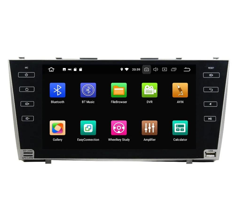 Perfect 9" Android 8.0 Car Audio DVD Radio GPS for Toyota CAMRY 2007 2008 2009 2010 2011 4GB RAM Bluetooth WIFI USB Mirror-link 32GB ROM 1