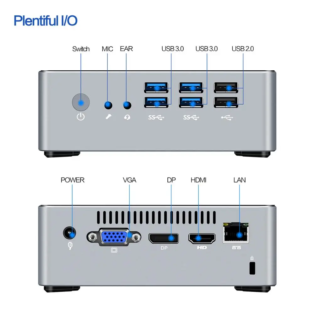Chatreey mini pc i5 7200u i7 4500u DP VGA HDMI 4k @ 60 HZ triple pantalla windows linux legado HTPC la computadora Chatreey mini pc i5 7200u i7 4500u DP VGA HDMI 4k @ 60 HZ triple pantalla windows linux legado HTPC la computadora