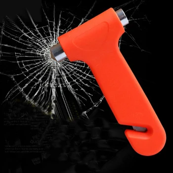 

2 in 1 Car Emergency Safety Escape Hammer Glass Window Breaker Belt Cutter Tool