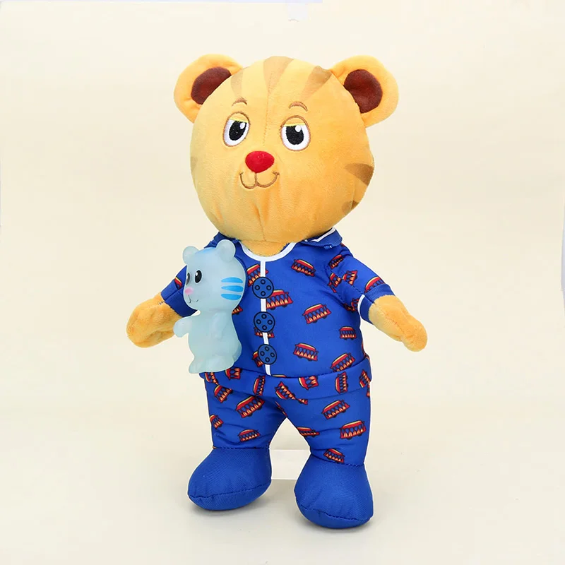 30 см Даниэля Тигра детские игрушки Daniel tiger со светодиодной подсветкой спокойной ночи песни петь говорить плюшевые игрушки рождественский подарок