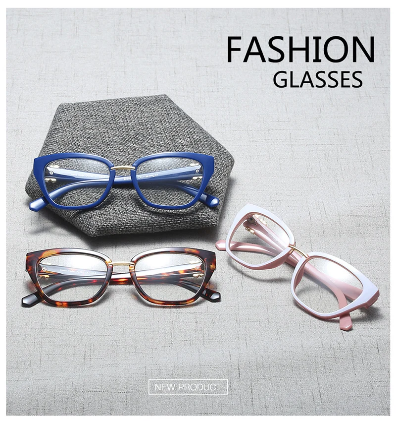 SHAUNA, металлический аксессуар, женские очки "кошачий глаз", оправа из ацетатного материала, оптическая оправа