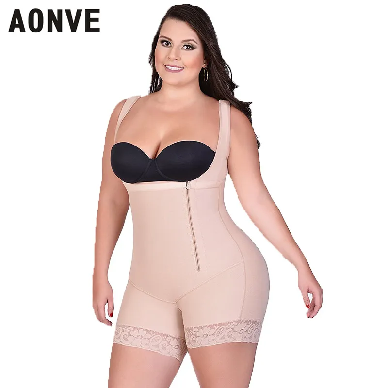 

AONVE Women Bodysuit Slimming Sheath Corset Modeling Strap Shaperwear Lace Sexy Body Shaper Adjustable Straps Hooks Butt Lifter