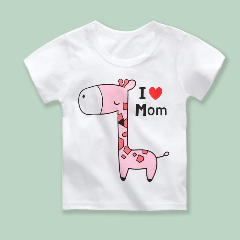 

2019 new male baby female short-sleeved T-shirt cotton 1-5 years old children cartoon rabbit shirt children short sleeve summer