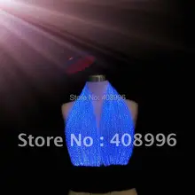 Сексуальная волоконно-оптическая ткань светящийся бюстгальтер