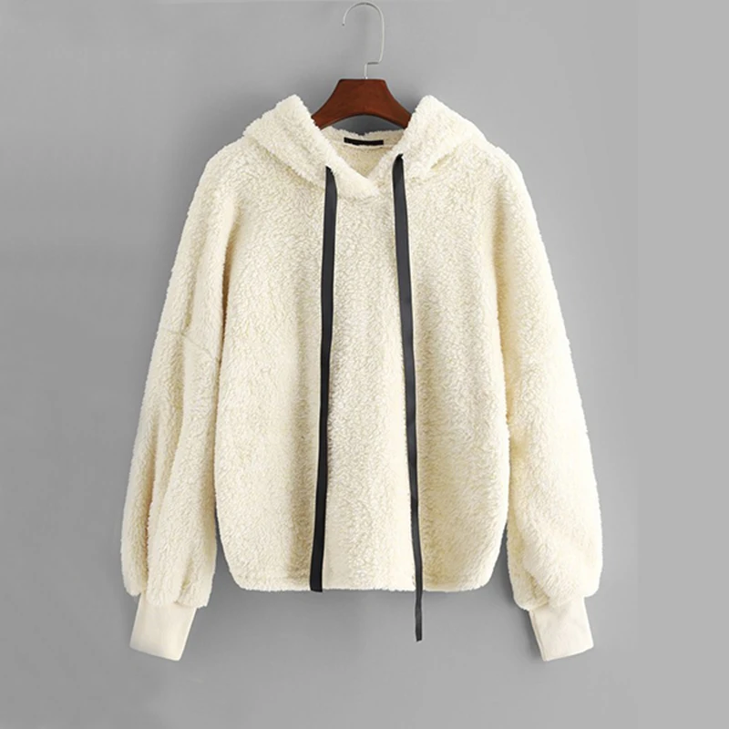 

Thick Hoodies Autumn Winter Sweatshirt Women Pullover For Ladies Female Solid Soft Touching Sweatshirts Autumn Casual Hoodies