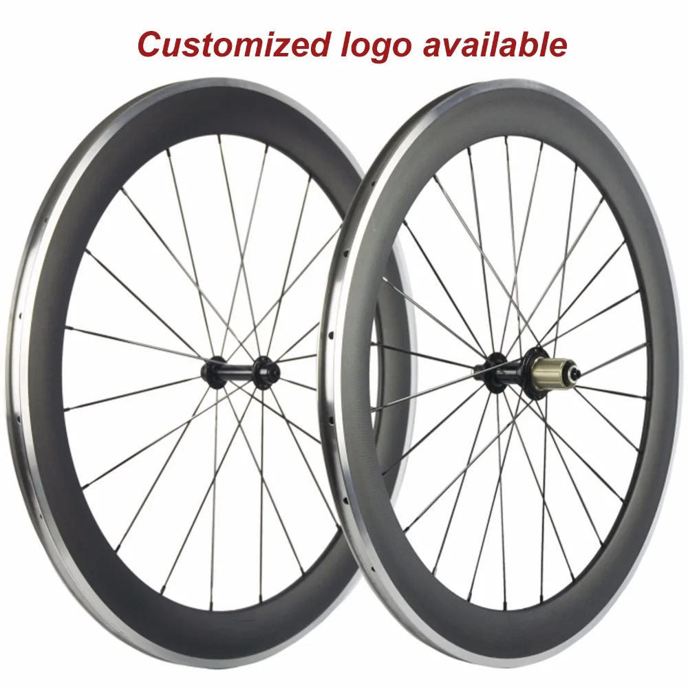 Buy 700C 60mm Clincher Carbon Wheels Alloy Brake
