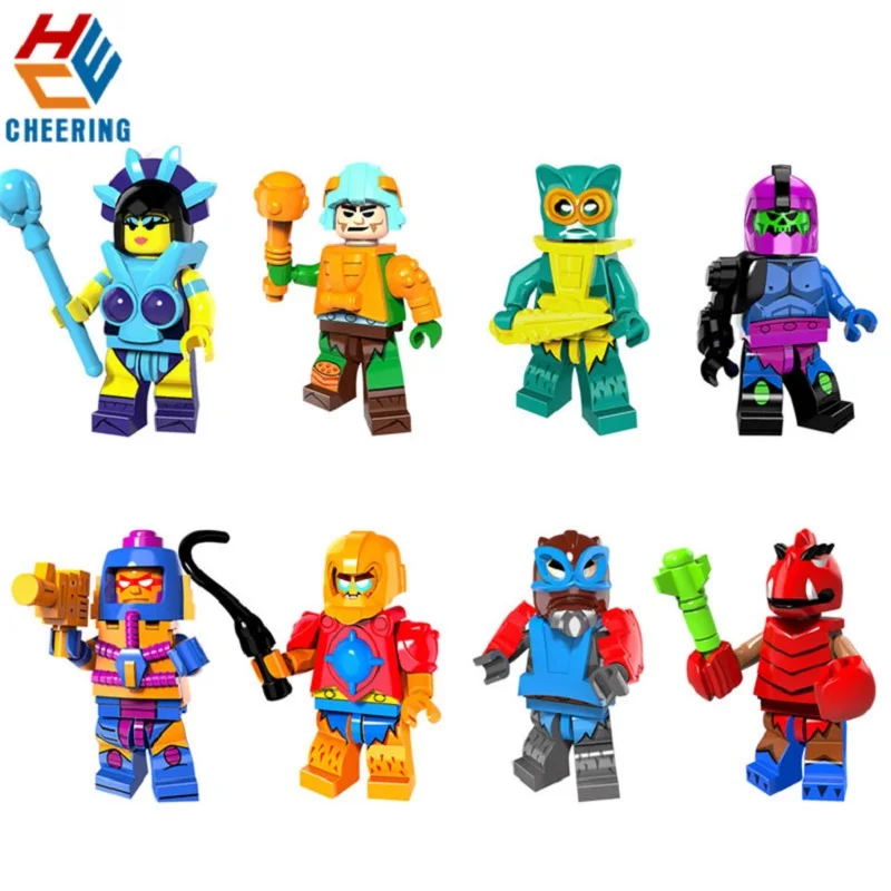

Single Sale Building Blocks HE-Man MASTERS Evil-Lyn Whipcash Trap Jaw Manaface Beastman Gift Bricks Figures For Kids Toys PG8094