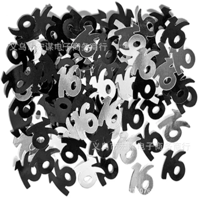 Birthday Numbers 18 30 40 Happy Birthday Confetti Party Wedding Decoration Sparkle Sequin Brithday Party Decoration DE21 (4)