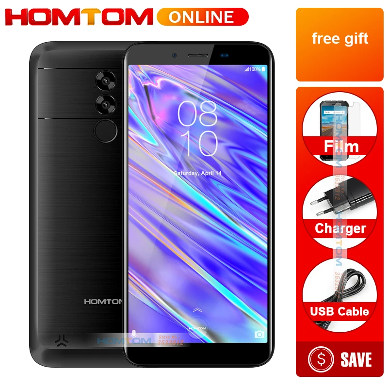 

New 2019 Original Homtom s99i 5.5" 18:9 Display Android 8.1Smart Phone OTG GPS 6200mAh 2GB+16GB Quick Charge OTA Fingerprint