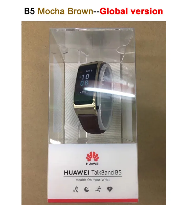 Huawei TalkBand B5 Talk Band смарт-браслет носимые Спортивные Bluetooth браслеты сенсорный AMOLED экран вызова наушники группа