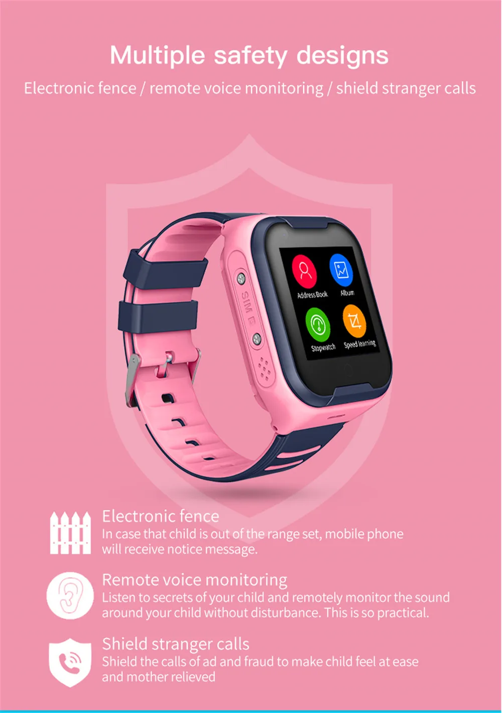 Robotsky A36E smart kids watch 4G IP67 waterproof Wifi GPS SOS Smart Watch Alarm Clock Camera Baby Watch VS Q50 Q90