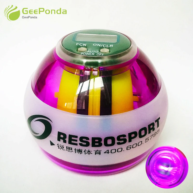 GeePonda Lighting Counting Gyroscope Force Ball Home Gym Exercise Equipment Gyro Wrist Power Ball Auto Fitness Forearm Trainer GeePonda Lighting Counting Gyroscope Force Ball Home Gym Exercise Equipment Gyro Wrist Power Ball Auto Fitness Forearm Trainer