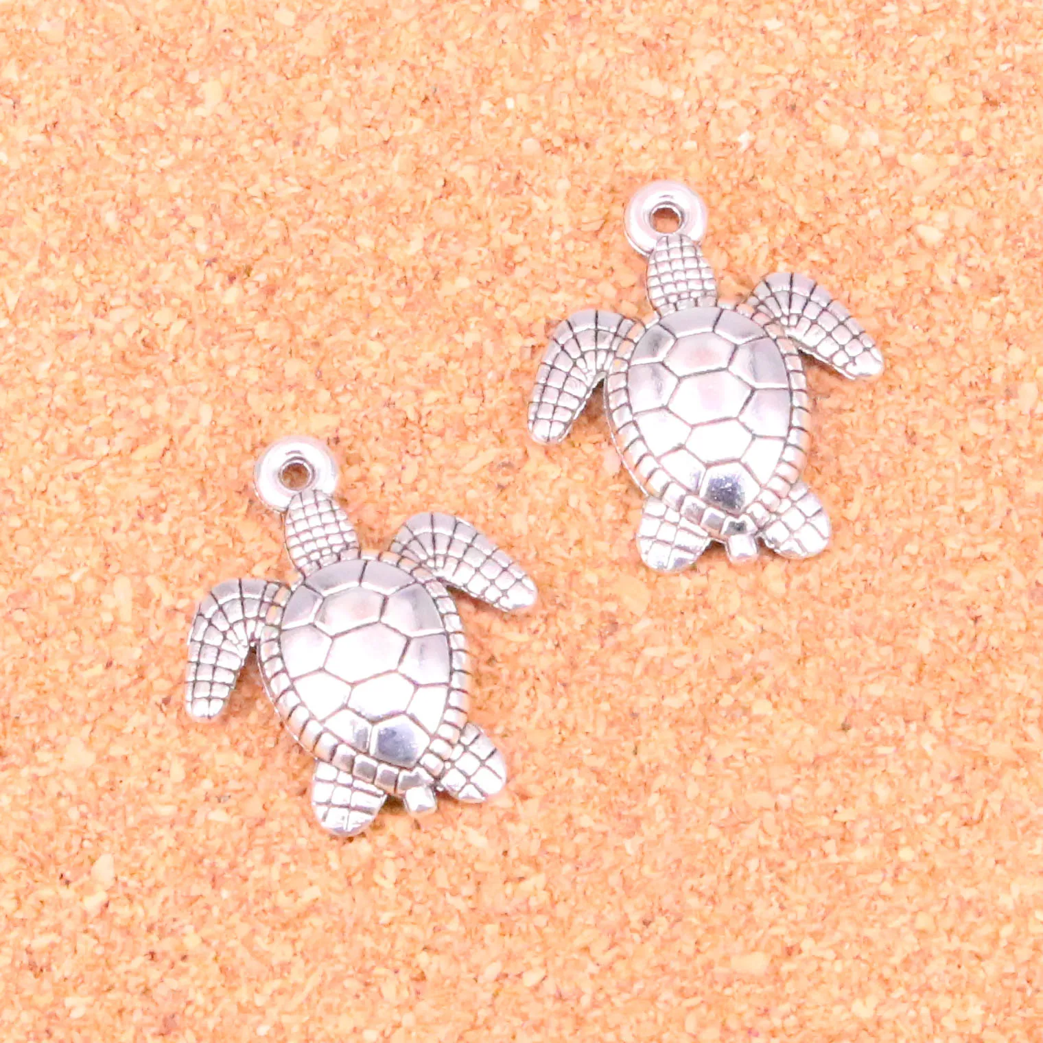 32 pcs Charms tortoise turtle sea,Antique Making pendant fit,Vintage