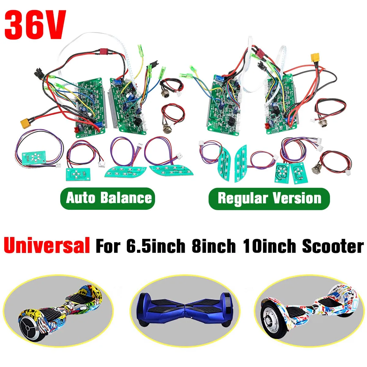 

Motherboard Mainboard Control Circuit Board Taotao PCB for 6.5/8/10" 2 Wheel Self Balance Electric Scooter Skateboard