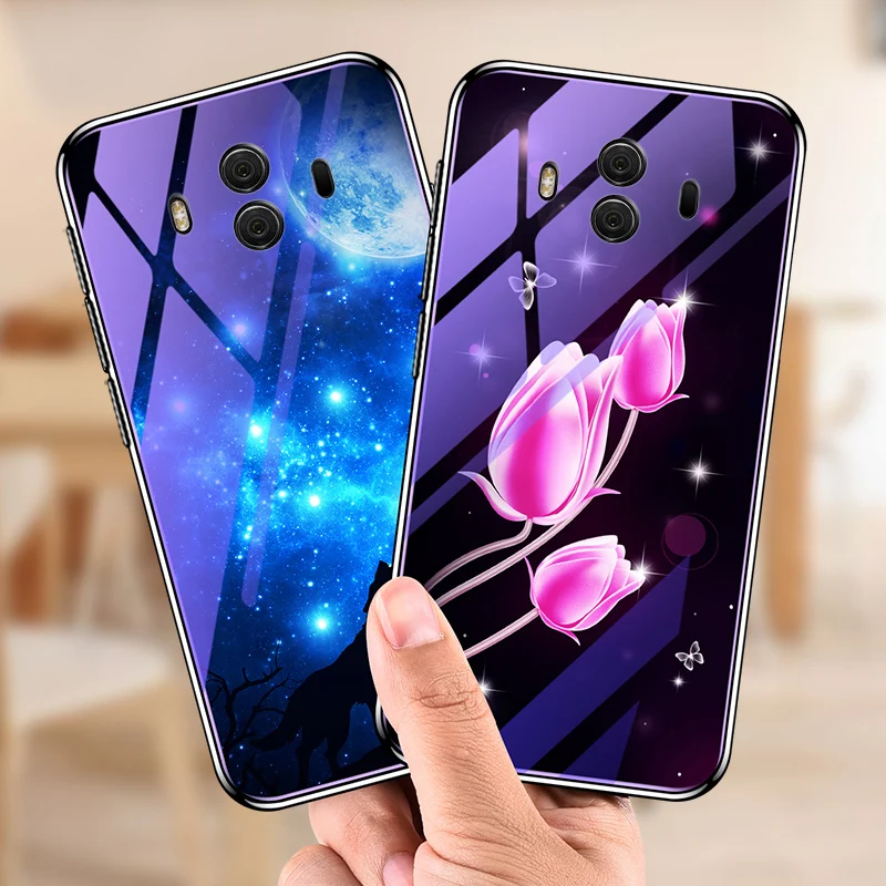 

Tempered Glass Phone Case For Huawei Mate 10 20 Lite Case Soft Edge Plated Cover For Huawei Mate 20 10 Lite Nova 2i Cover Bumper